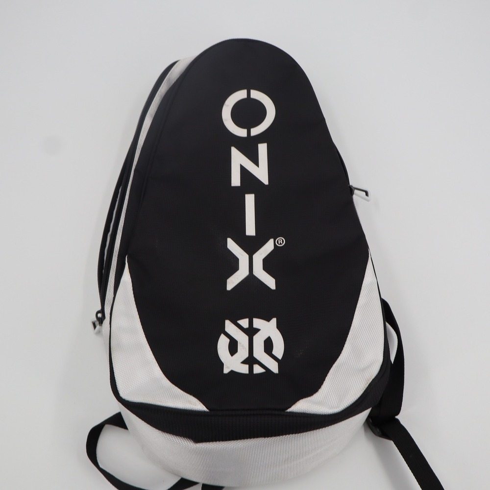 Onix‎ Pickleball Backpack Black White Padded Straps Athletic Court Bag